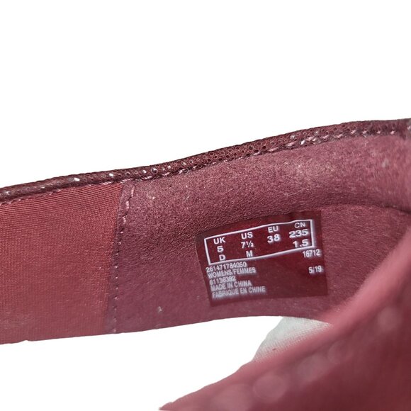 Clarks Cloud Steppers Penny Loafer 7.5 Shoe Work Burgundy Office Preppy Academia - Picture 8 of 10